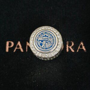 Pandora Seal of Nebraska Charm Bead S925 Silver with box